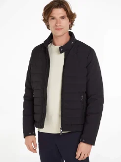 Tommy Hilfiger Miesten Syystakki, K DF CAFE RACER Musta