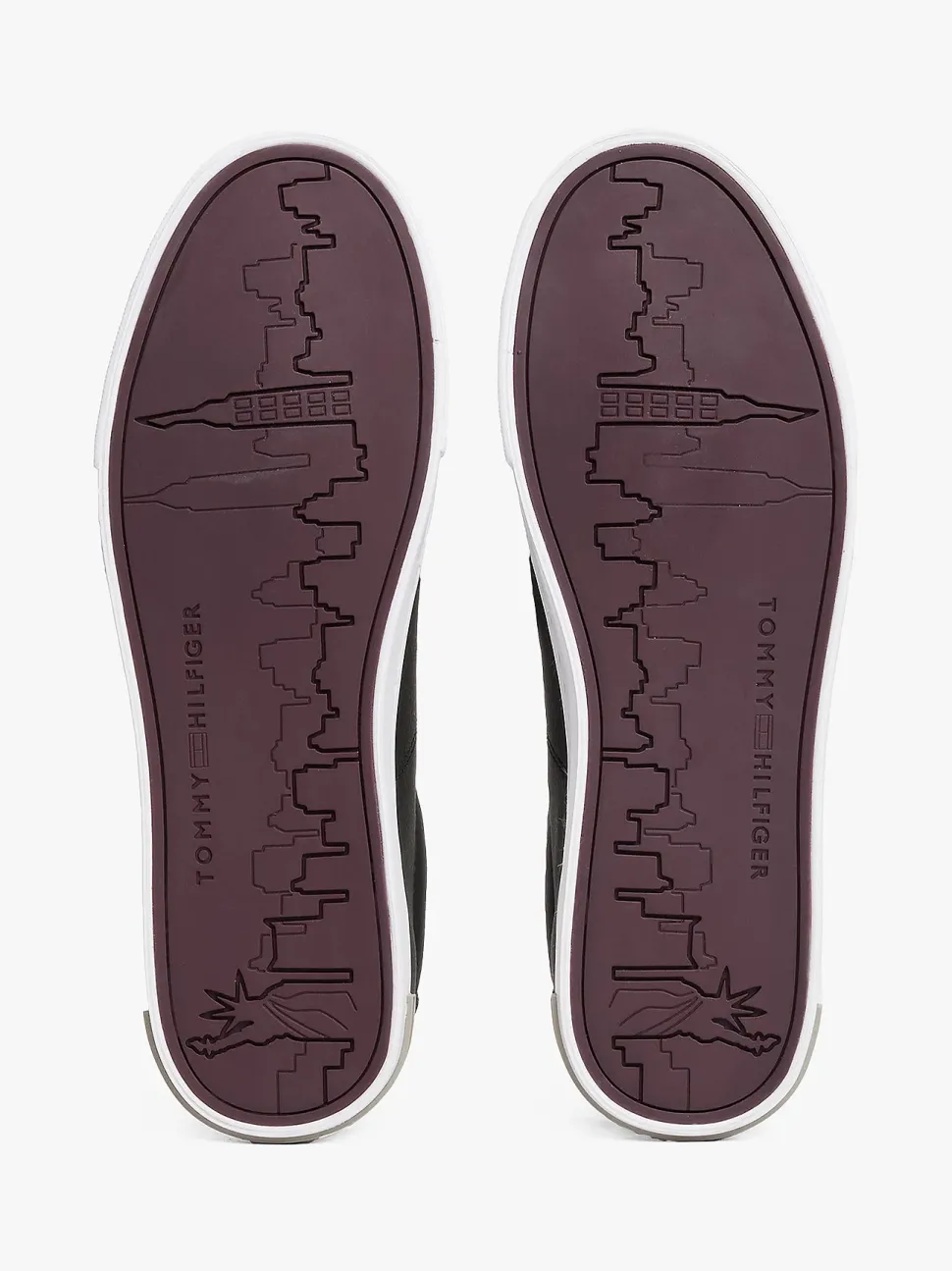 Tommy Hilfiger miesten tennarit, ESSENTIAL LEATHER SNEAKER Musta