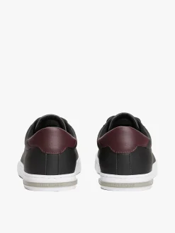Tommy Hilfiger miesten tennarit, ESSENTIAL LEATHER SNEAKER Musta