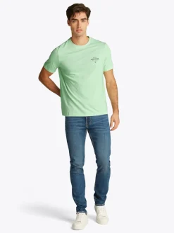 Tommy Hilfiger miesten t-paita, MONOTYPE ALL AMERICAN TEE Mintunvihreä