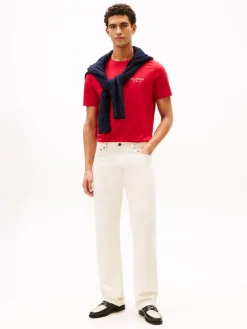 Tommy Hilfiger miesten t-paita Brand Love Small Hilfiger Tee, punainen