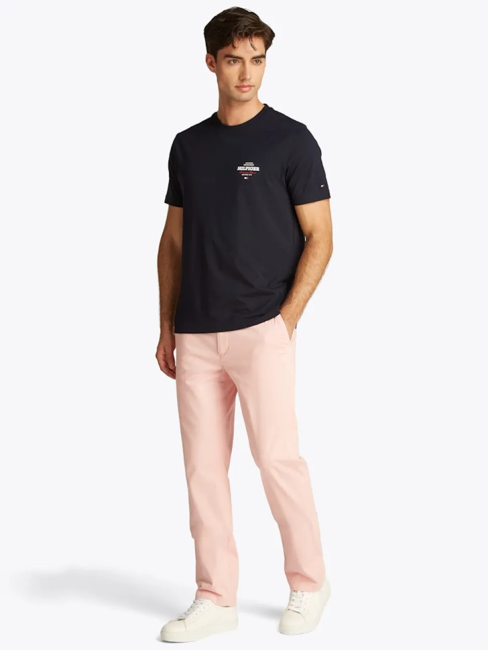 Tommy Hilfiger miesten t-paita, MONOTYPE ALL AMERICAN TEE Tummansininen