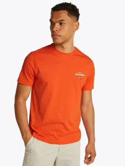 Tommy Hilfiger miesten t-paita, MONOTYPE ALL AMERICAN TEE Oranssi