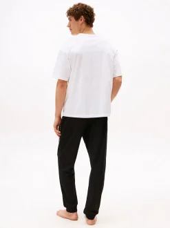 Tommy Hilfiger miesten t-paita, SS TEE CONT LOGO Valkoinen