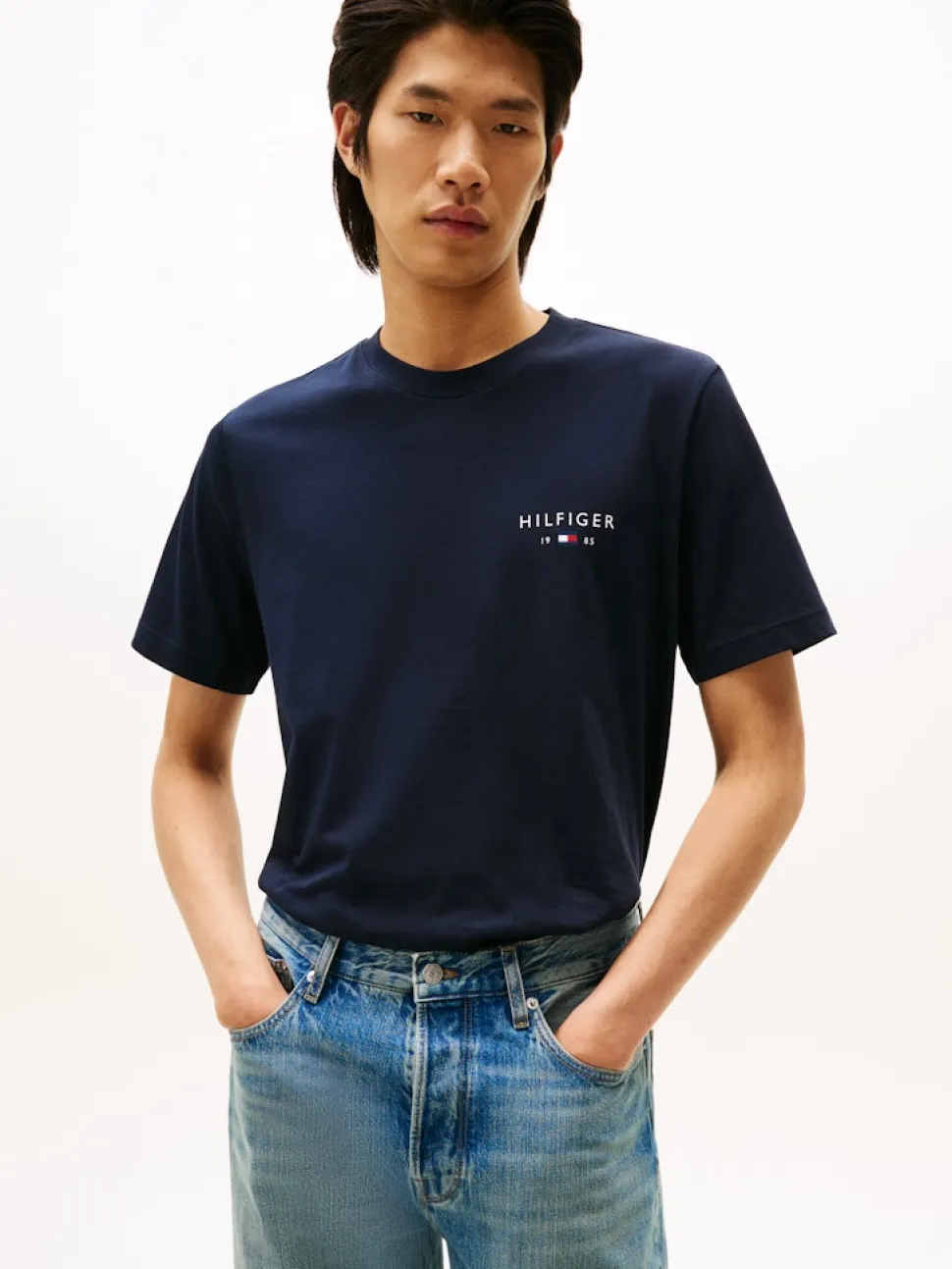 Tommy Hilfiger miesten t-paita Brand Love Small Hilfiger Tee, tummansininen