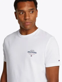 Tommy Hilfiger miesten t-paita, MONOTYPE ALL AMERICA, C1O Valkoinen
