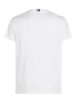 Tommy Hilfiger miesten t-paita, PRINTED BADGE TEE Valkoinen