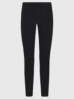 Tommy Hilfiger Naisten Farkut, TH FLEX HARLEM U SKINNY HW BLACK Musta