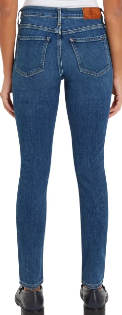 Tommy Hilfiger naisten farkut, COMO SKINNY RW MID BLUE Indigo