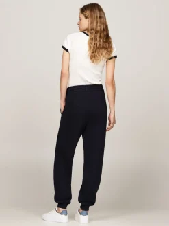 Tommy Hilfiger Naisten Housut, REG MINI CORP SWEATPANTS Tummansininen