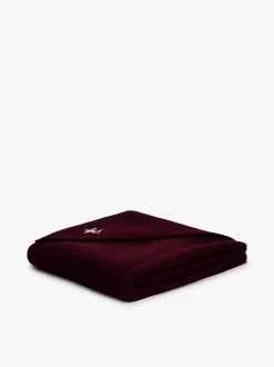 Tommy Hilfiger naisten huivi TOMMY SCRIPT CASH TRIANGLE SCARF, viininpunainen