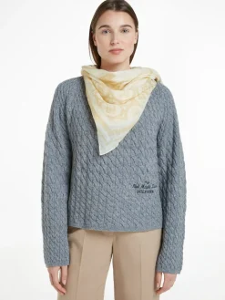 Tommy Hilfiger Naisten Huivi, BEACH SUMMER LINEN SCARF Vaalea Beige