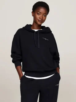 Tommy Hilfiger naisten huppari, MODERN REG MINI CORP HOODIE Tummansininen