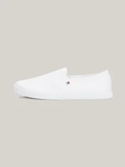 Tommy Hilfiger naisten kengät, CANVAS SLIP-ON SNEAKER Valkoinen