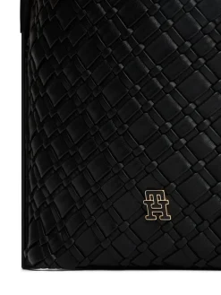 Tommy Hilfiger naisten laukku TH BRAIDED SHOULDER BAG, musta