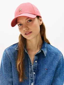 Tommy Hilfiger naisten lippis, ELEVATED CHIC CAP Vaaleanpunainen