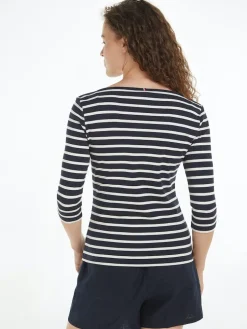 Tommy Hilfiger Naisten Paita, NEW CODY SLIM BOAT-NK Raidallinen Sininen