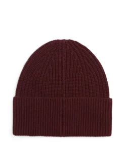 Tommy Hilfiger naisten pipo Tommy Script Cashmere Beanie, viininpunainen