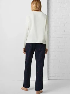Tommy Hilfiger Naisten Pyjama AD GIFTBOX PJ LS TEE&SLIPPERS Monivärinen Kuosi