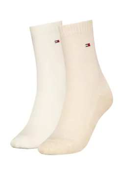 Tommy Hilfiger Naisten Sukat, WOMEN SOCK 2PK RUNFREE Valkoinen