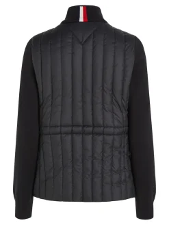 Tommy Hilfiger naisten takki, LW PADDED KNIT MIX JACKET Musta