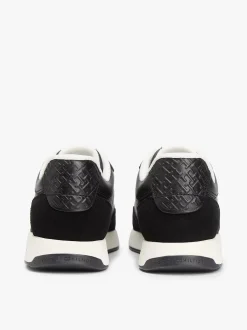 Tommy Hilfiger naisten tennarit Monogran Mix Material Runner, musta