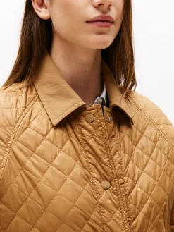 Tommy Hilfiger naisten tikkitakki, PADDED NYLON REG QUILTED COAT Kameli