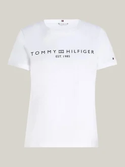 Tommy Hilfiger naisten t-paita, REG CORP LOGO C-NK SS Valkoinen