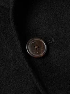 Tommy Hilfiger Naisten VillakangasTakki, DF WOOL BLEND SHORT TRENCH Musta