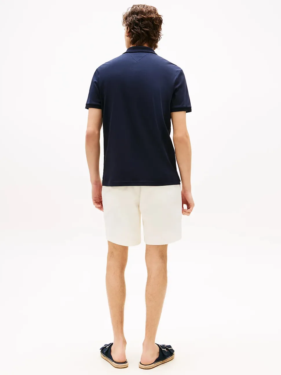 Tommy Hilfiger Regular Signature Zip Placket Polo Shirt Tummansininen
