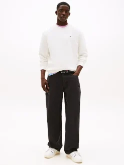 Tommy Jeans miesten collegepusero, TJM REG SFLAG CREWNECK Valkoinen