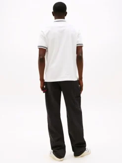 Tommy Jeans miesten pikeepaita, TJM REG TIPPED POLO Luonnonvalkoinen