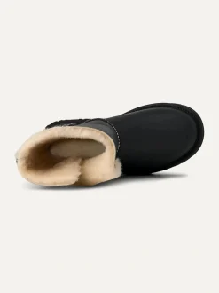 UGG naisten saappaat, W NEW HEIGHTS CUFF LTHR Musta