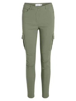 Vila housut, VICARGO RW 7/8 PANT Khaki