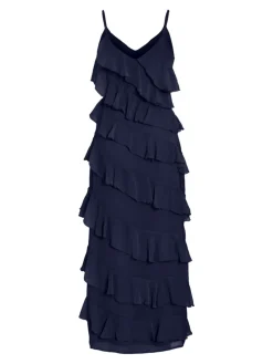Vila naisten mekko, VILUNA STRAP DRESS Navy Blazer