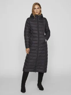 Vila Naisten Pitkä Untuvatakki VIMANYA LONG DOWN JACKET NOOS Musta