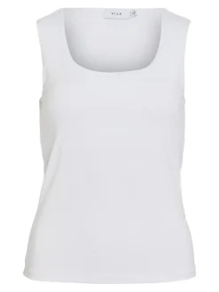 Vila naisten toppi, VIKENZA O-NECK S/L TANK TOP Optical Snow