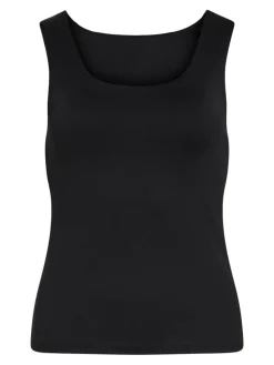Vila naisten toppi, VIKENZA O-NECK S/L TANK TOP Black