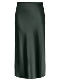 Y.A.S hame, YASPELLA HW MIDI SKIRT Tummanvihreä