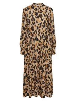 Y.A.S mekko, YASALIRA LS LONG DRESS S Ruskea Kuosi