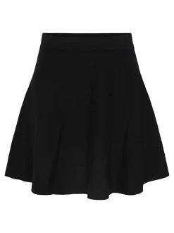 Y.A.S naisten hame, YASFONNY HW KNIT SKIRT Musta