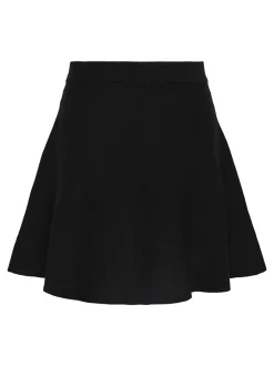 Y.A.S naisten hame, YASFONNY HW KNIT SKIRT Musta