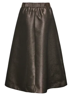 Y.A.S Naisten Hame, YASGOSH HW MIDI SKIRT Kullankeltainen