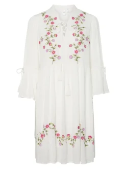 Y.A.S naisten mekko, YASCHELLA 3/4 TUNIC NEW Valkopohjainen Kuosi
