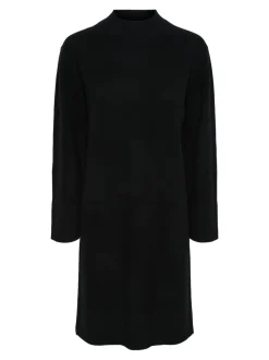 Y.A.S Naisten Mekko, YASEMILIE LS FUNNEL KNIT DRESS S. NOOS Musta