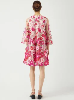 Y.A.S naisten mekko, YASFLOWERING 3/4 DRESS Vaaleanpunainen Kuosi
