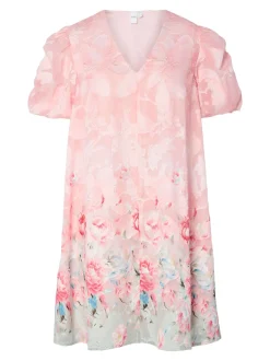 Y.A.S naisten mekko, YASHANNAH 2/4 DRESS Vaaleanpunainen Kuosi
