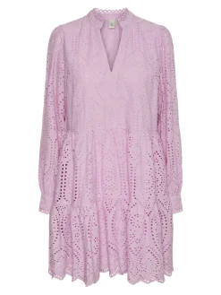 Y.A.S Naisten Mekko YASHOLI LS DRESS S Vaaleanpunainen
