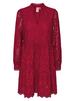 Y.A.S Naisten Mekko YASHOLI LS DRESS S Punainen
