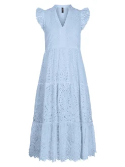 Y.A.S naisten mekko, YASHOLI SL MIDI DRESS Vaaleansininen